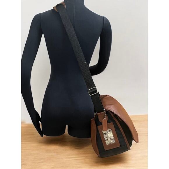 Vintage Coach 688 100th Anniversary US Olympic Leather & Nylon Messenger Bag - Picture 12 of 16